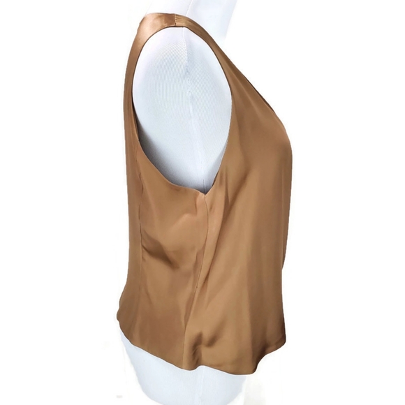 Louis Feraud Gorgeous 100% Silk Wrap Front Tank Blouse with Matching Scarf Set - Picture 5 of 16